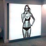 push fit light boxes printed onto fabric