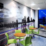 visual printed graphics for branding in the workplace