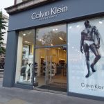 digitally printed window graphics for calvin klein store