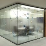 small image of window graphics on office glass walls