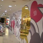 digitally printed hoarding for mulberry store