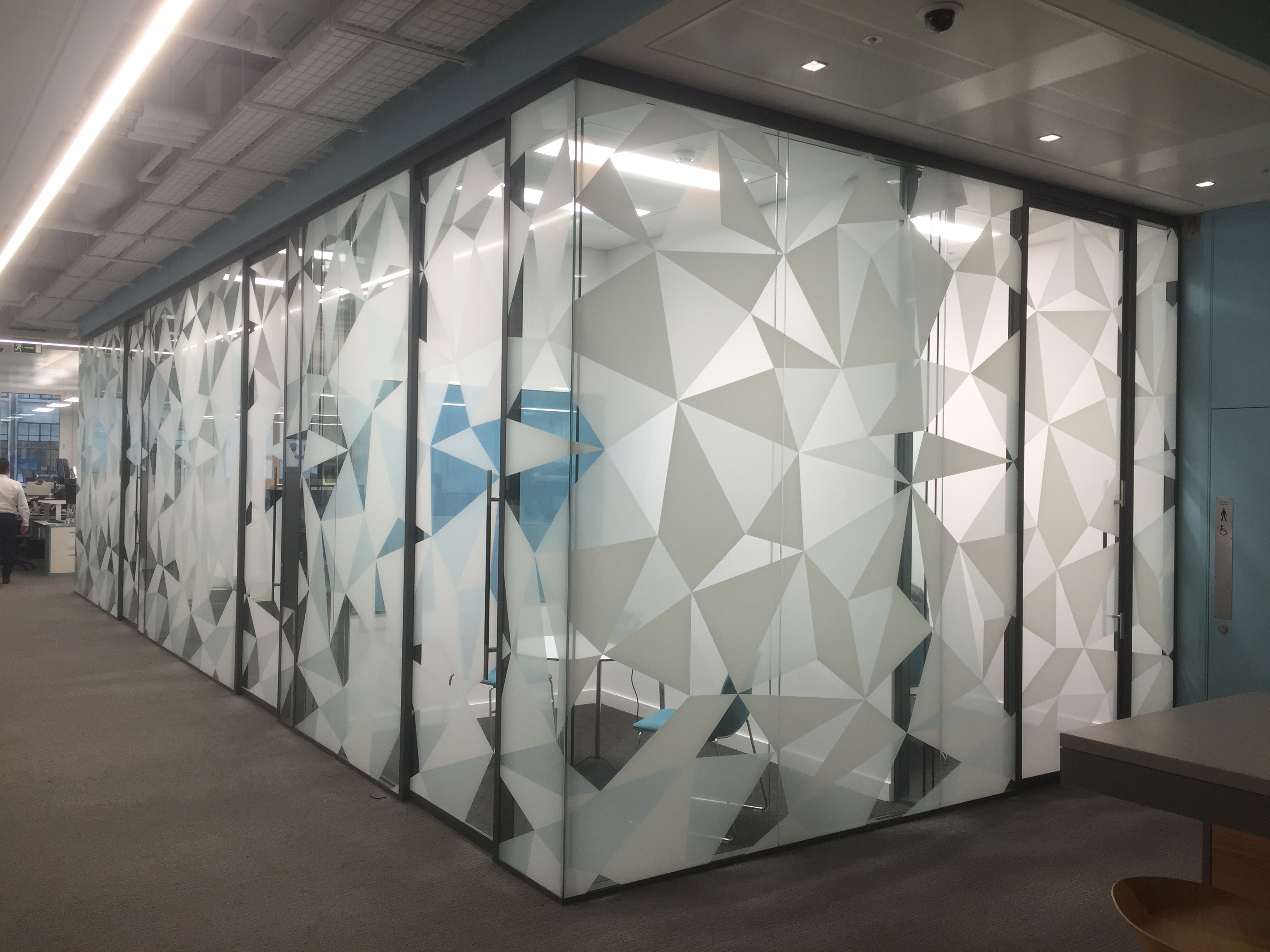 large format printed window graphics for offices & commercial spaces