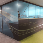 printed window graphics for cutty sark display